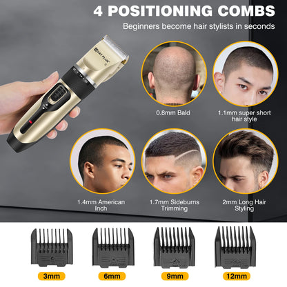 Electric Pet Grooming Clippers Cordless Professional Pet Hair Trimmer for Dogs and Cats Rechargeable Electric Dog Clippers Kit